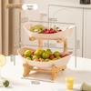 Luxury Multi-Tier Fruit & Snack Bowl for Living Room - Holds Nuts, Candies, Desserts, Dried Fruits & More
