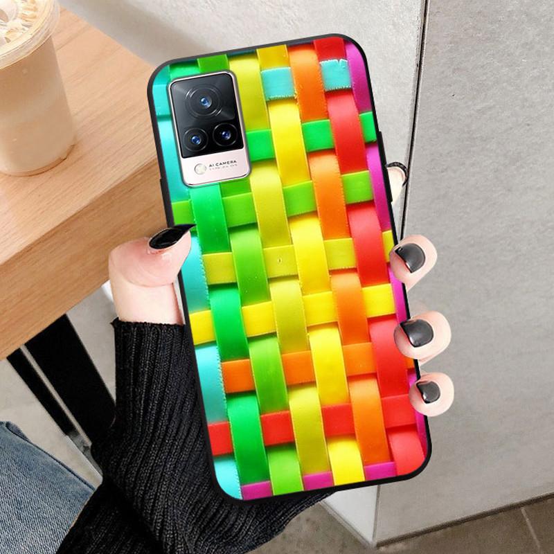 For Vivo V21 5G Case V2050 Silicone Soft Protective TPU Funda Cases for Vivo V21 4G Back Cover Bumper for VivoV21 V 21 5G V21E
