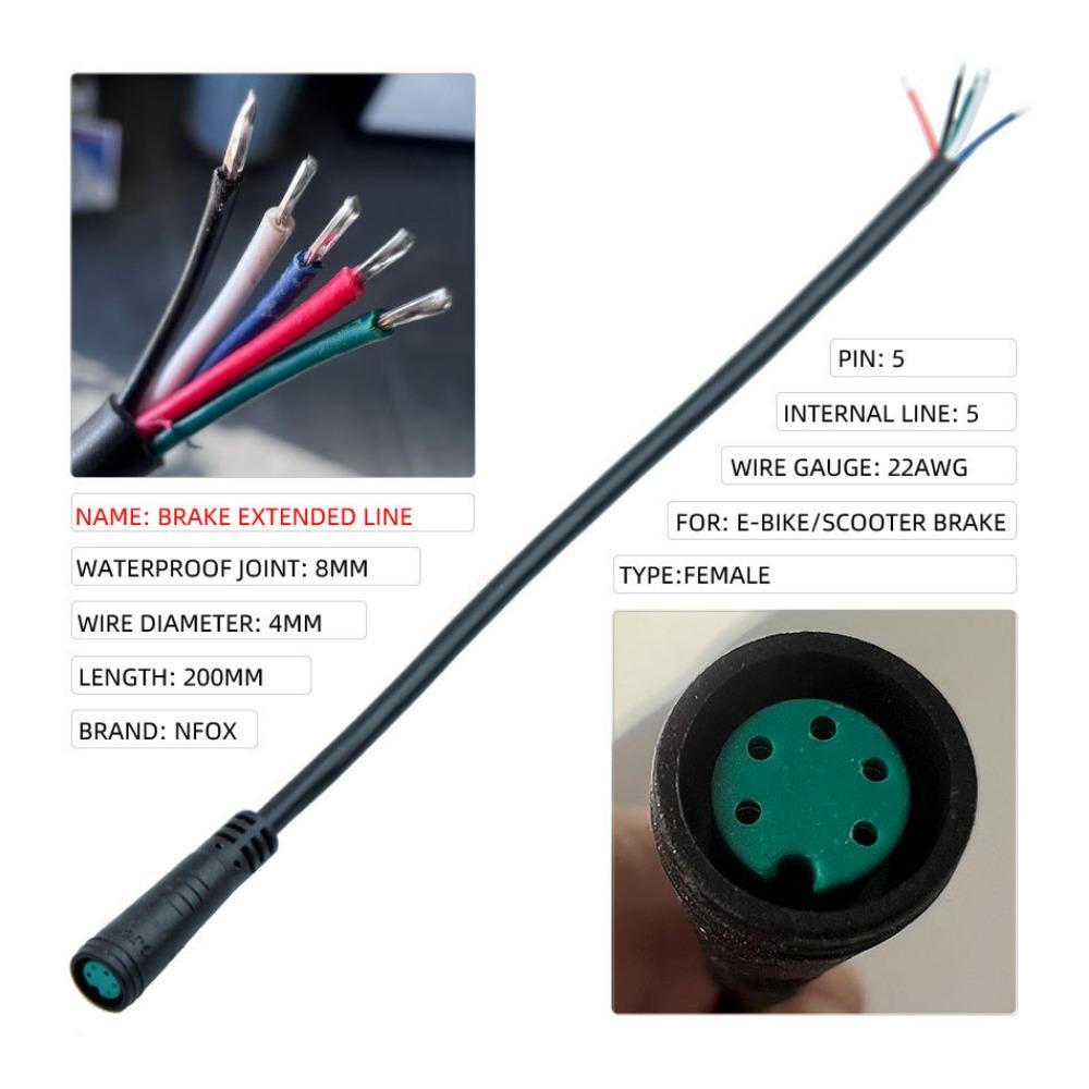 Metal Brake Broken Wire 2/3/4/5/6PIN E-bike Cable for Electric Scooter/for Bafang Motor