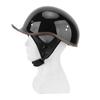 Motorrad Halbhelm mit Sonnenblende ABS Hygroskopisch Stromlinienförmig Outdoor Halbgesichtshelm für Männer