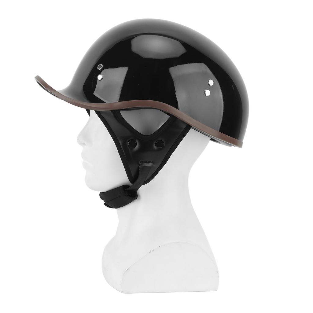 Motorrad Halbhelm mit Sonnenblende ABS Hygroskopisch Stromlinienförmig Outdoor Halbgesichtshelm für Männer
