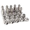 10 Sets GX12 6-Pin 12mm Plug M FEM Socket Connectors Zinc Low Voltage M FEM Connectors with Metal Socket Plugs for Various Applications