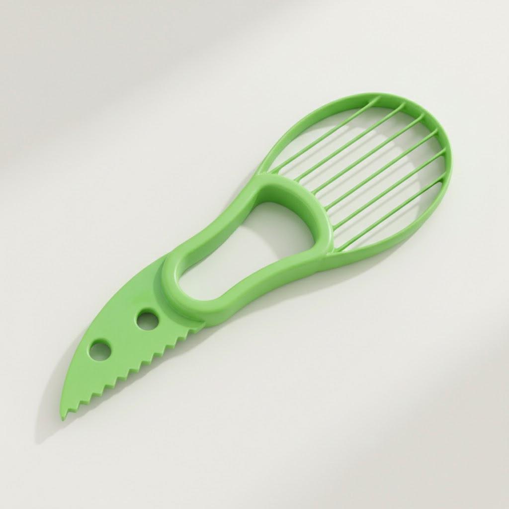 3 in 1 Avocado Slicer Peeler Separator Kitchen Tool Plastic Knife for Fruits and Vegetables
