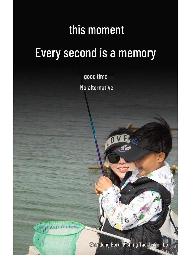 Mini Children's Fishing Rod Set with Hooks – Pocket-Sized Shrimp Rod for Kids