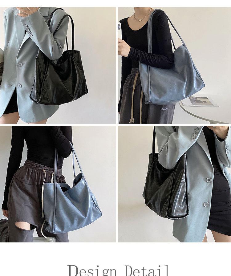 Tasche Damen 2025 Neu Tragbar Glänzend Tote Bag Damen Große Kapazität Klasse College Student Lässig Unterarm Schultertasche