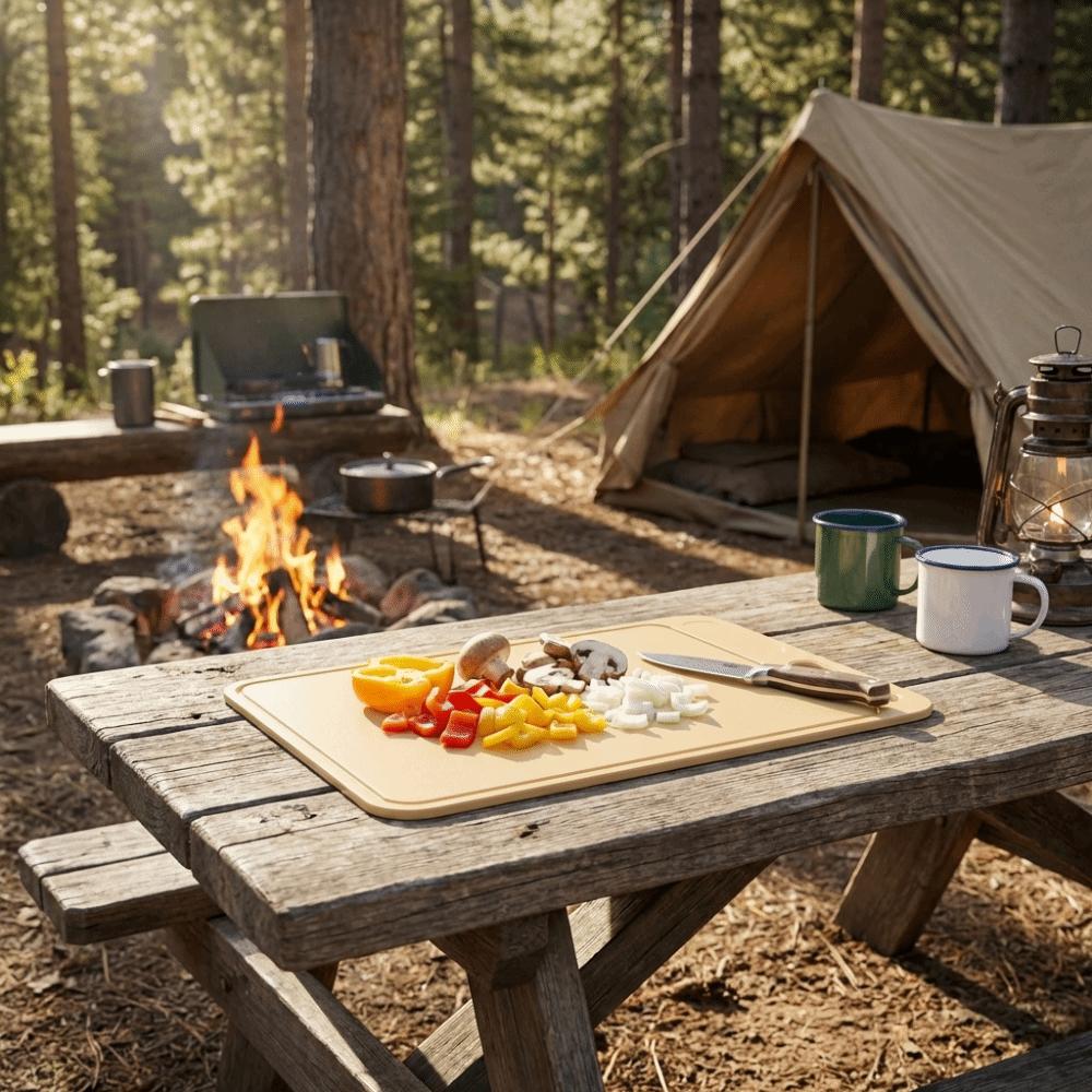 Hanging Anti-Mold Cutting Board Non-Slip Cutting Block Mat Silicone Cutting Board  Camping