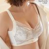Lace Lingerie for Women Medium Thickness Push-up Supports Side Breasts Anti-sagging Shaping Bra Wire-free Sexy Bra