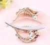Women Tied Hair Clamping Headwear Korean Version New Fashion Large Women's Peach Heart Clamping Hairpin Hair Accessories