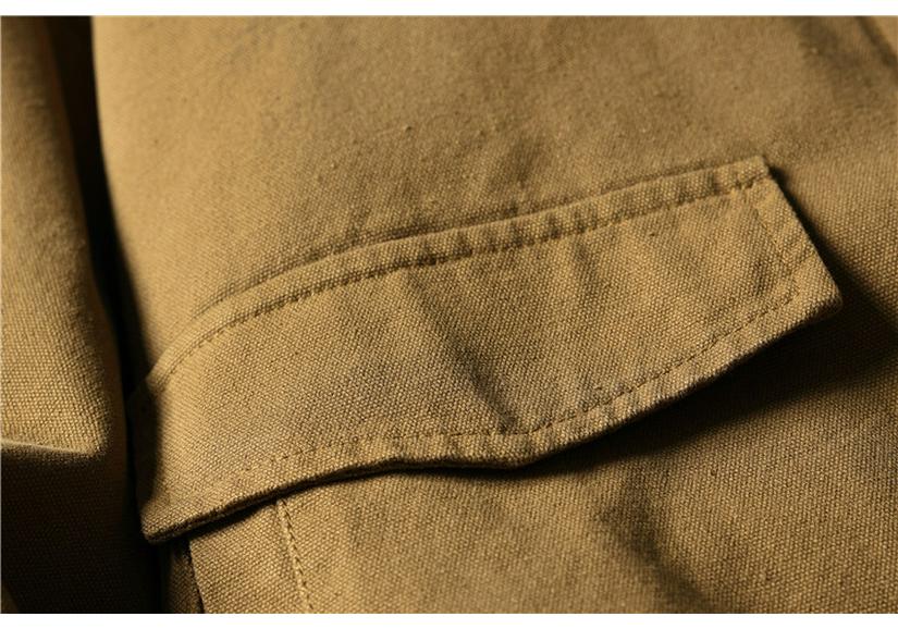 QIYOU Japanese Retro Color Block Detroit Workwear Cotton Jacket - Winter 2025 Collection