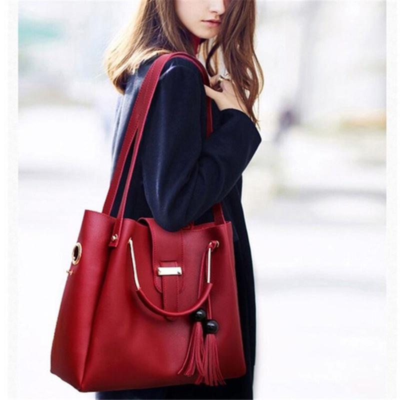 Luxurious 3pcs Women Handbags Set With Large Capacity For Effortless Organization