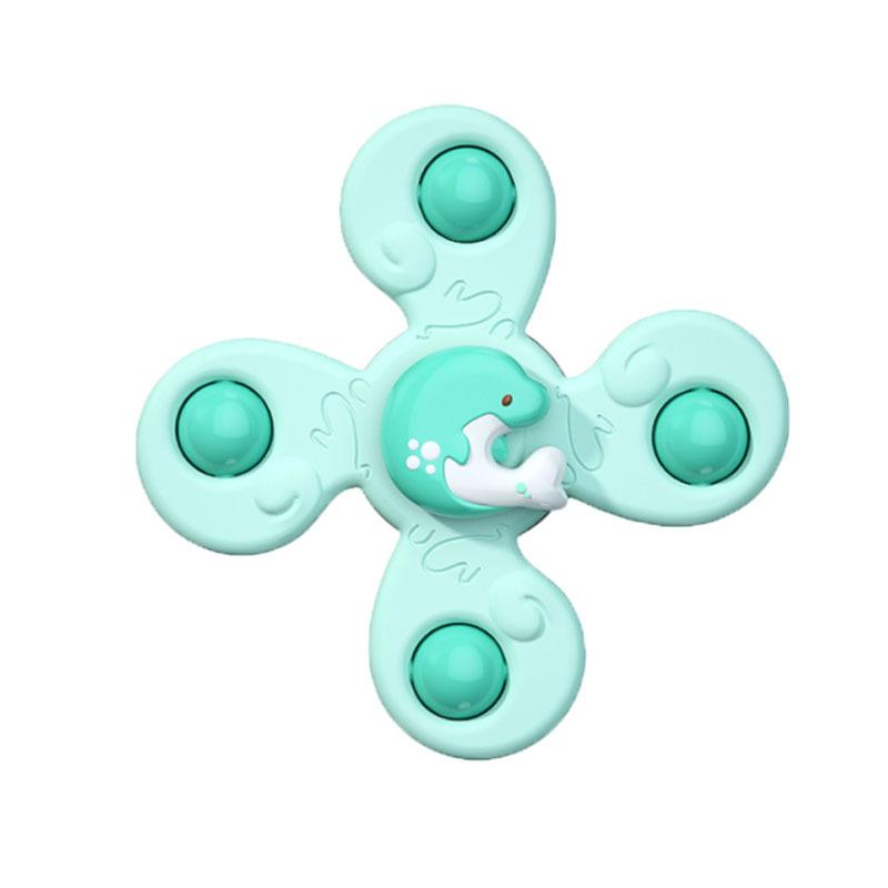 Non-Toxic Montessori Baby Bath Toys Children Bathing Sucker Spinner Suction Cup Toy For Kids Funny Child Rattles Teether Toddler Gifts