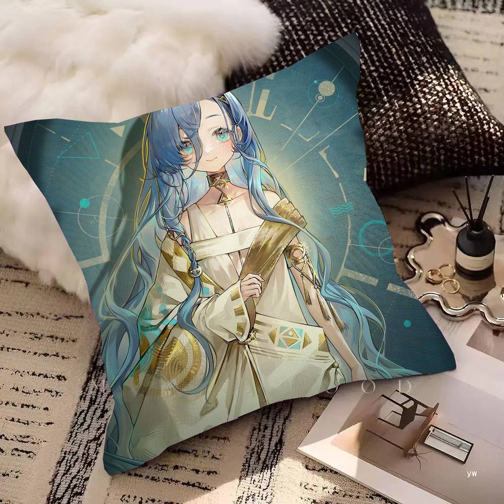 37 Animated Game R-Reverse 1999 Pillow Case Fashion Square Pillowcase Bedroom Sofa Room Ins Decoration Leisure