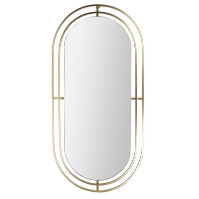 ART DECO MIRROR WITH GOLDEN METAL FRAME