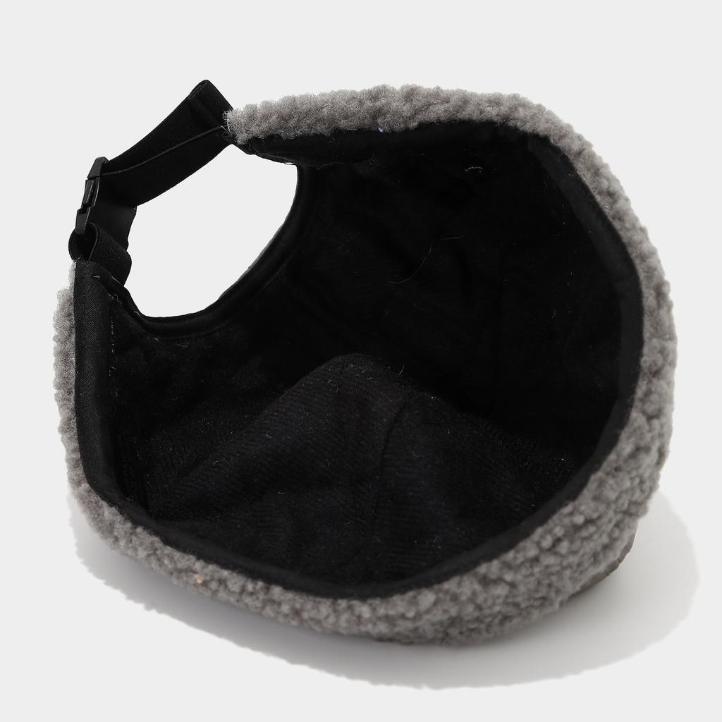 Japanese-Style Retro Lambswool Brimless Landlord Hat - Unisex Autumn & Winter Warm Cotton-Padded Melon Cap, Yuppie Sailor Hat