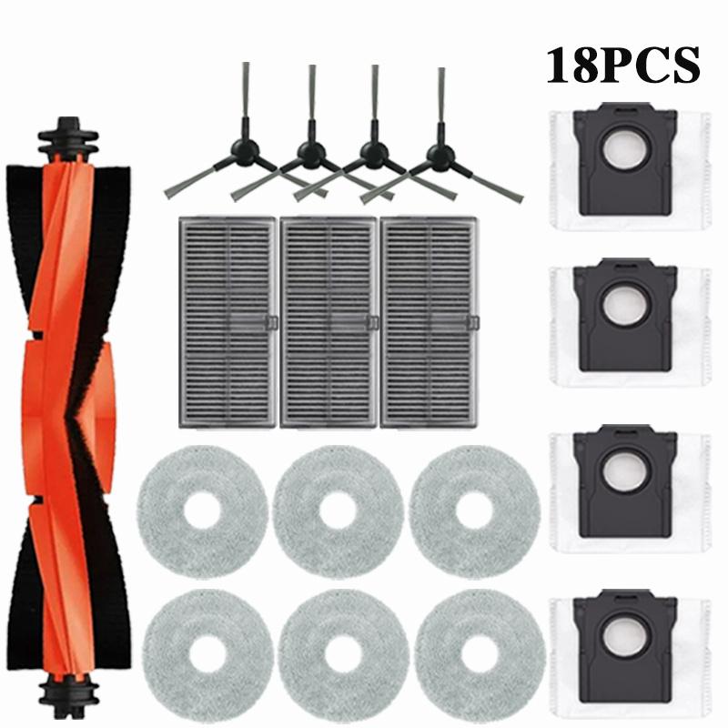 Dreame Mova E30 Ultra / Trouver E30 Ultra Robot Vacuums Cleaner Accesories Main Side Brush Hepa Filter Mop Cloths Dust Bag Spare