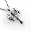 Double Blade Viking Axe Pendant Retro Necklace for Men Women Stainless Steel Chain Gothic Jewelry