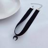 1 A Simple Dark Gothic Wind Velvet Belt Acrylic Crescent Moon Pendant Choker Necklace Neck Chain Collar Necklace Women Deserve T