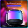 Mini Bluetooth Speaker S100: Transparent Design with Ambient Lights & High-Quality Sound Subwoofer