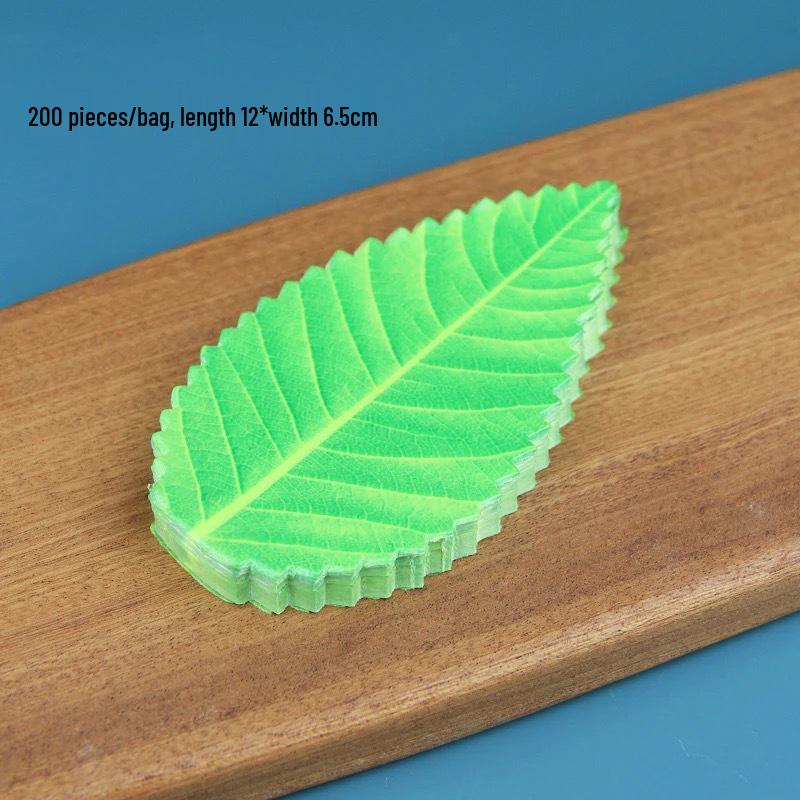 Decorative Green Sashimi Leaves for Sushi Plating - Imitation Japanese Cuisine Garnish Large Leaves