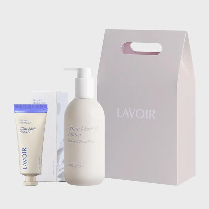 [SET] White Musk & Amber Hand Care 2-piece Set (Hand Wash + Hand Cream)