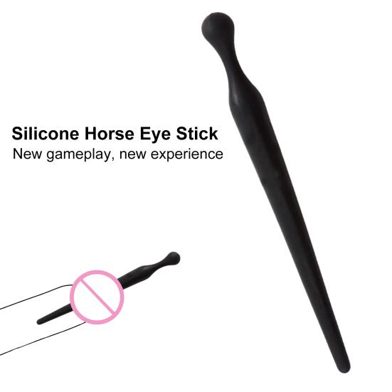Urethral Tube Rod Deep Penetration Ergonomic Silicone Urethral Dilator Stimulation Stopper for Boyfriends