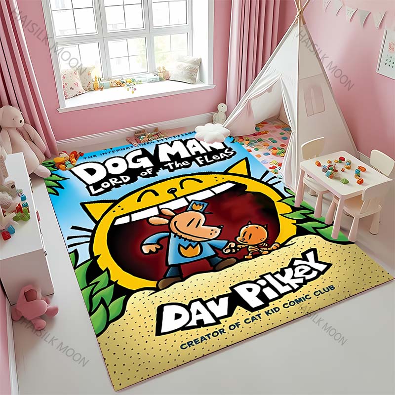 Cartoon D-D0g M-Man Baby Creeping Mat Rug for Kid Play Mat Children Room Decor Area Floor Mat Anti-skid Carpet for Bedroom Gift