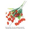 2pcs Artificial Flowers Plastic Fake Bouquets Dining Table Indoor Desktop Ornaments Home Decor Wedding Party Table Centerpiece
