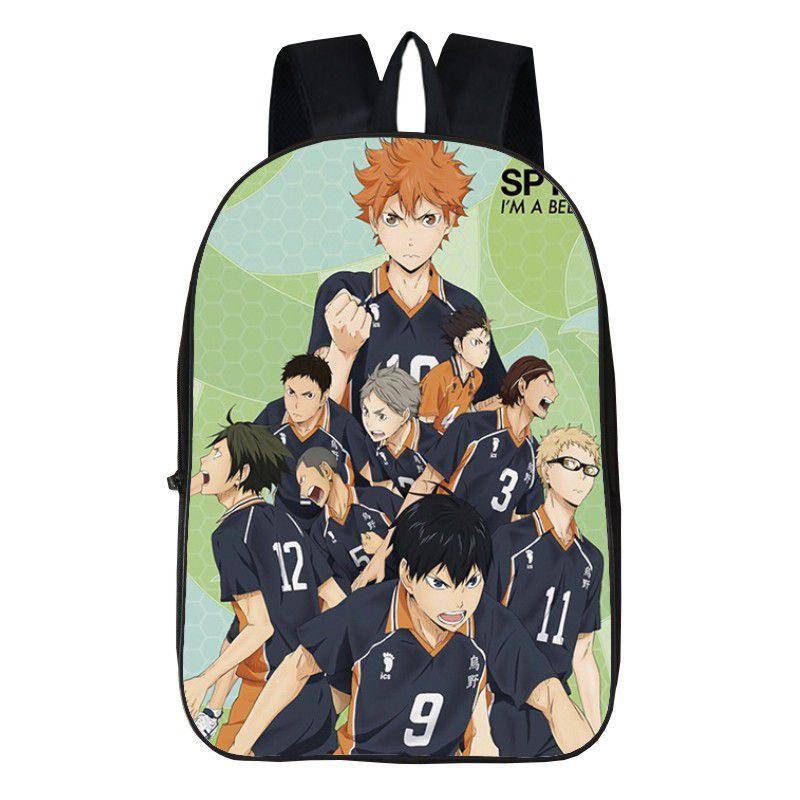 Karasuno Haikyuu Anime High School Backpack Shoulder Bag Travel Book Rucksacks