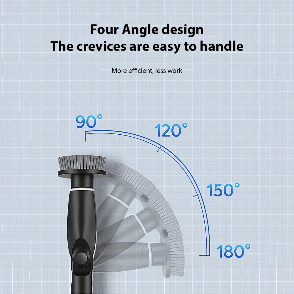 9-in-1 Elektrischer Spin-Schrubber mit 9 Bürstenköpfen Kabelloser Reinigungsbürsten-Schrubber Teleskopstiel