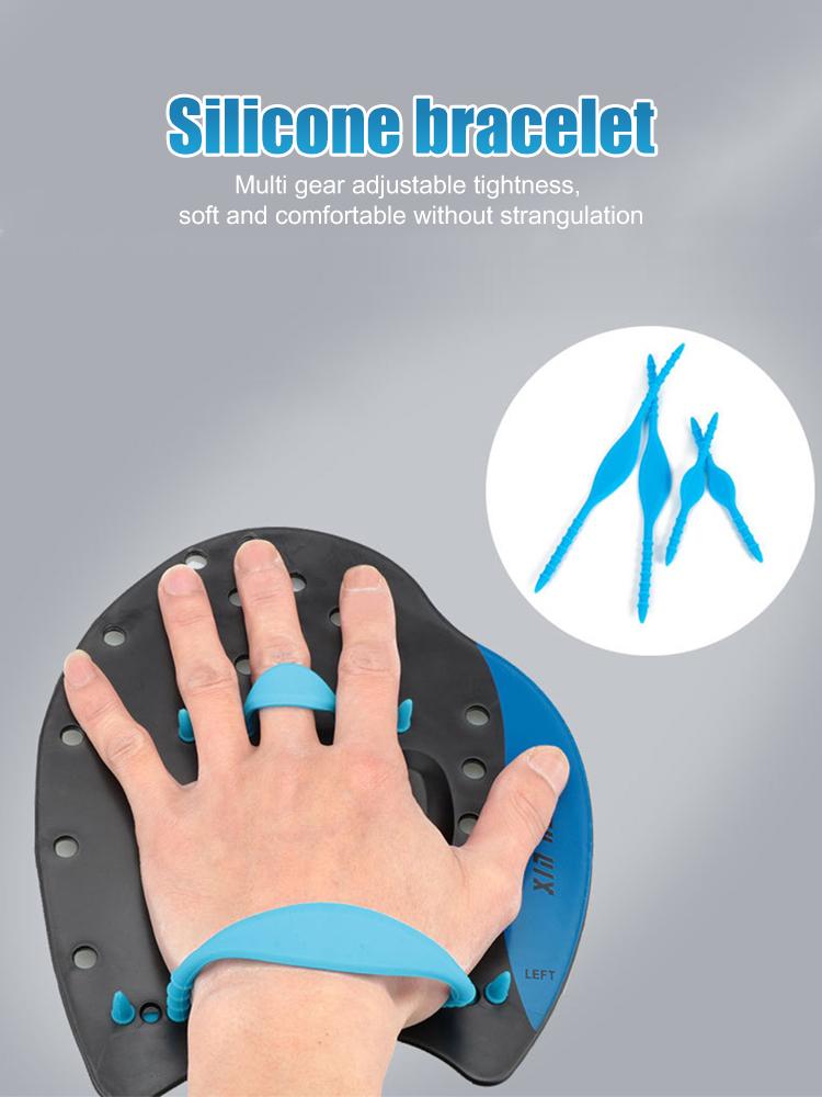 1 pár plaveckých pádel na ruce Profesionální plavecká pádla Korekční pásky na ruce Ploutve na prsty