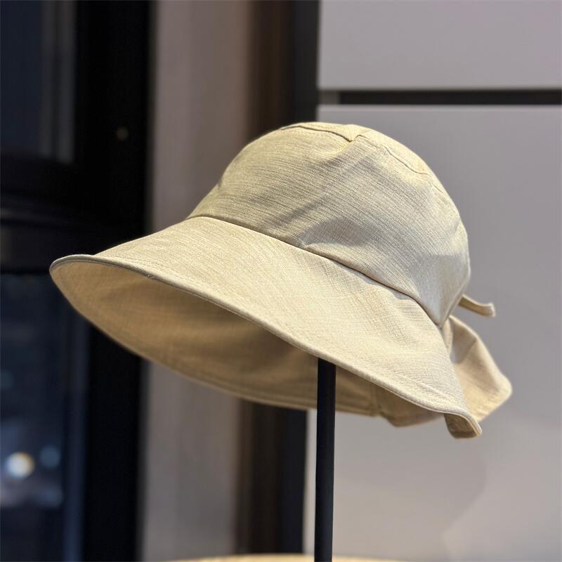 Korean-style high-quality fisherman hat for women, sun protection hat with large brim, breathable, versatile, UV-resistant, trendy sun hat