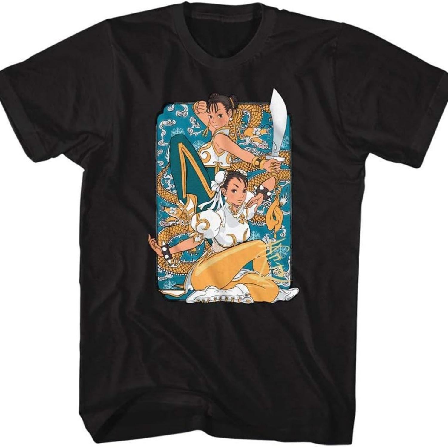 

A&E Designs Street Fighter Shirt Dual Chun Li T-Shirt XXXXXL чёрный