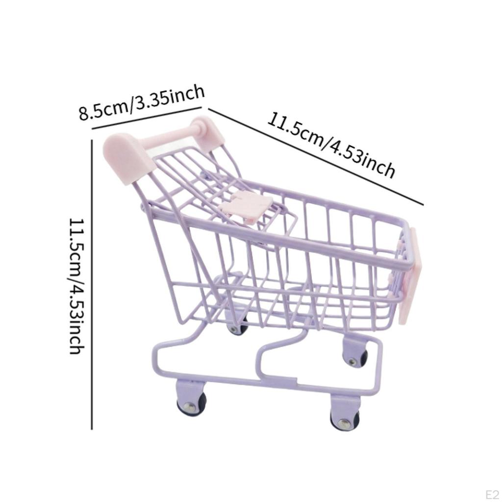 Mini-Einkaufswagen, Supermarkt-Handwagen, kleiner Trolley für Kinder