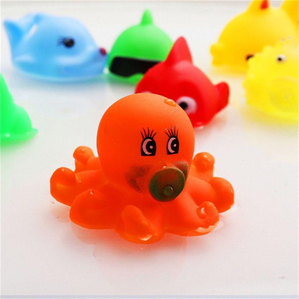 Sound Squeaky Children Colorful Baby Bath Toys Bath Toys Swimming Water Toys Float Shower Toy