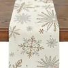 2023 Christmas Table Runner Cloth Merry Christmas Decoration for Home Tablecloth Xmas Cristmas Ornament Navidad New Year 2024