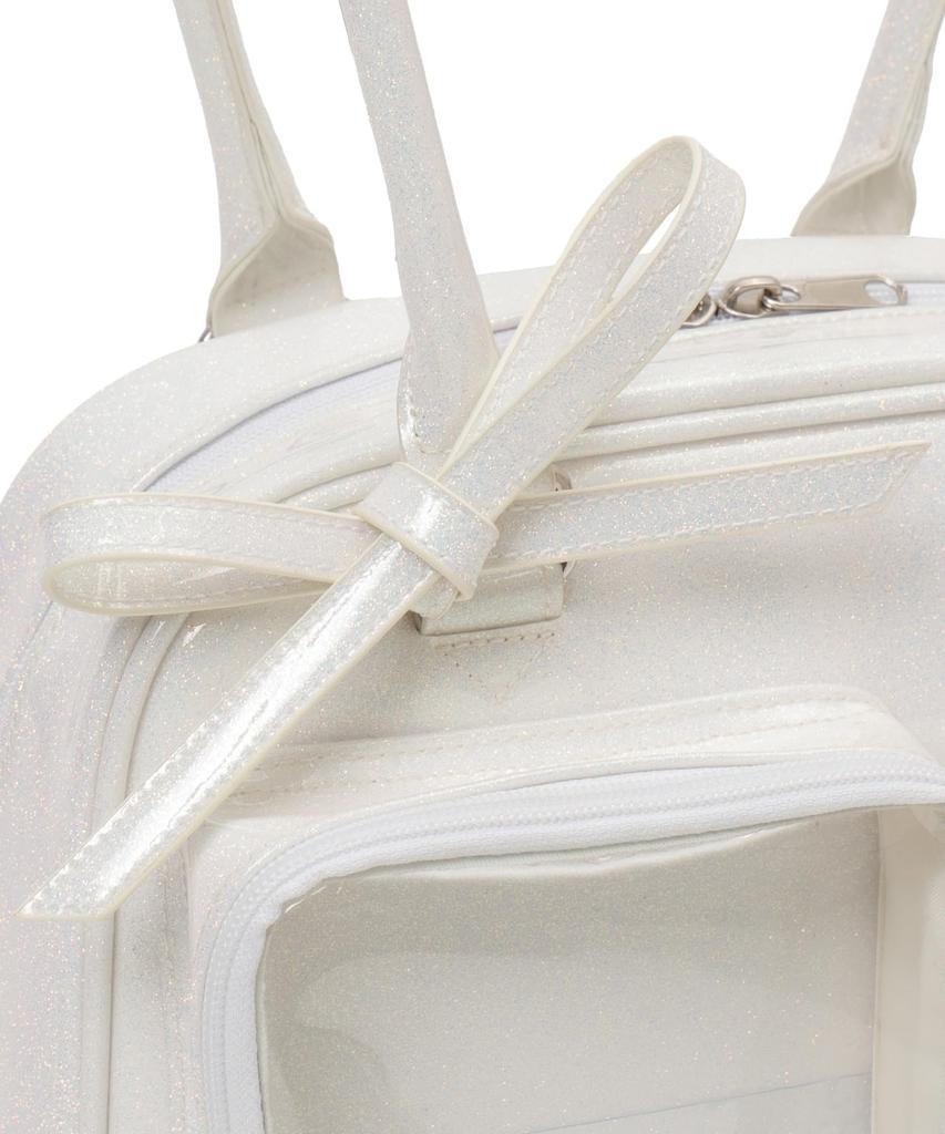 WEGO Sparkly Twinkle Plush Ita Boston Bag, Ita Bag, Girly, Women's, Size F, White