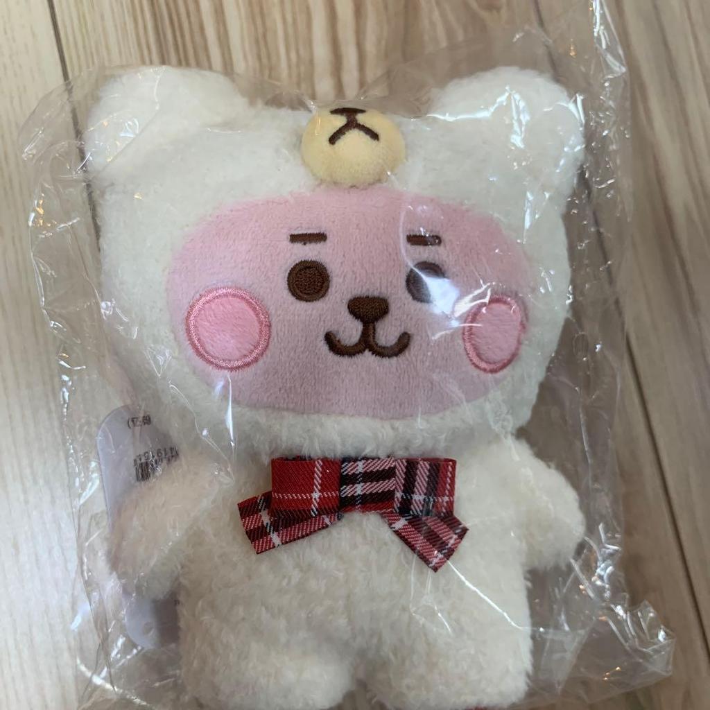 Used BT21 COOKY Sitting stuffed animal, teddy bear, toy poodle, etc. 4 items