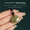 Natürlicher Hetian Jade Glücksbeutel Amulett: Frauen Friedenssegen Anhänger - Exquisites Glücksgeschenk