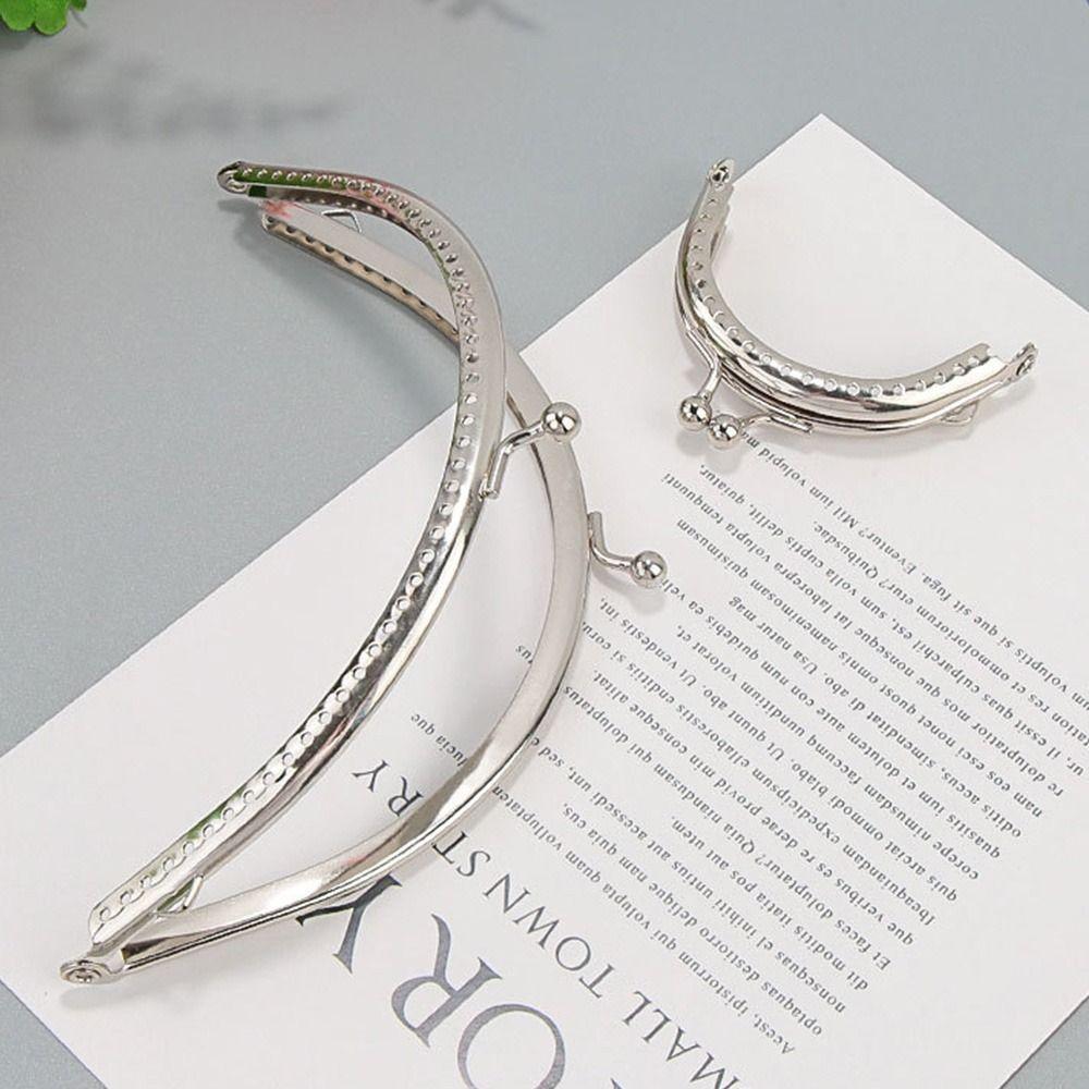 Metal Purse Frame Kiss Clasp Vintage Purse Frame Mini Bag Frame Buckle  DIY Craft