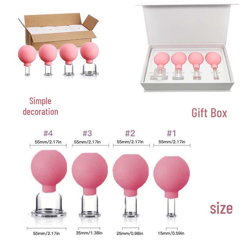 Facial Gua Sha Cupping Massage Device - Convenient PVC Sphere Vacuum Beauty Cup