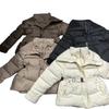 Short Lamb Wool Lapel Padded Jacket with Belt