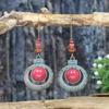 Bohemian Hippie Style Earrings, Fashionable Long Exaggerated Earrings