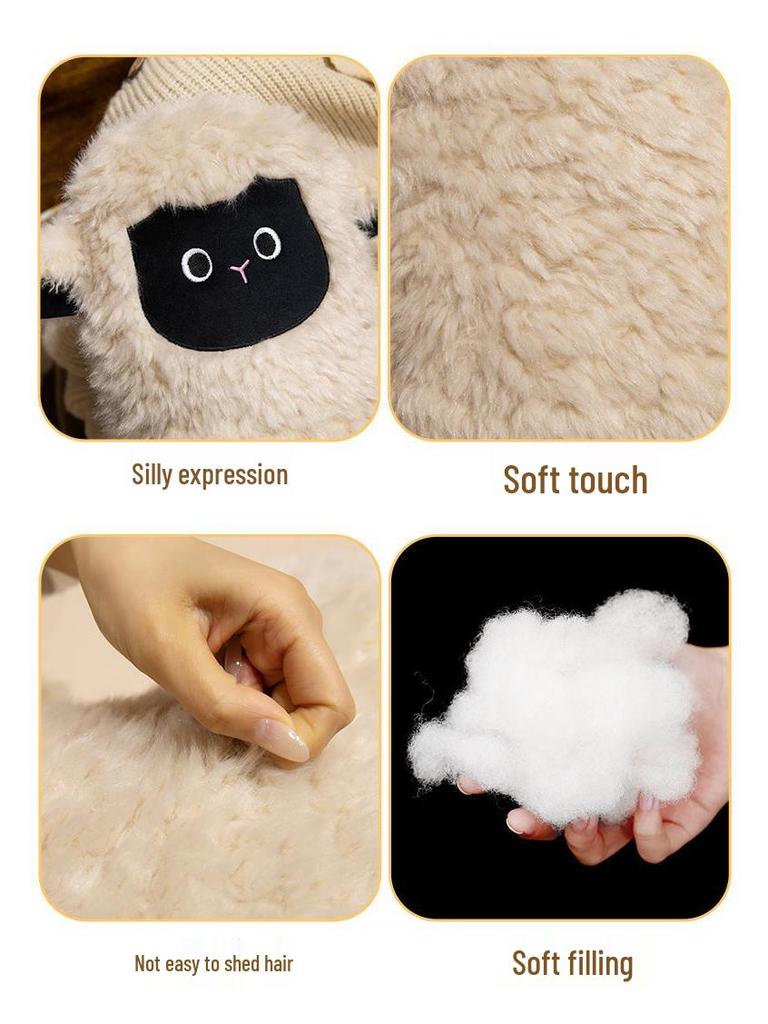 Roztomilý polštářek se ovečkou: Bederní opěrka a polštář na zdřímnutí v kanceláři na pohovku