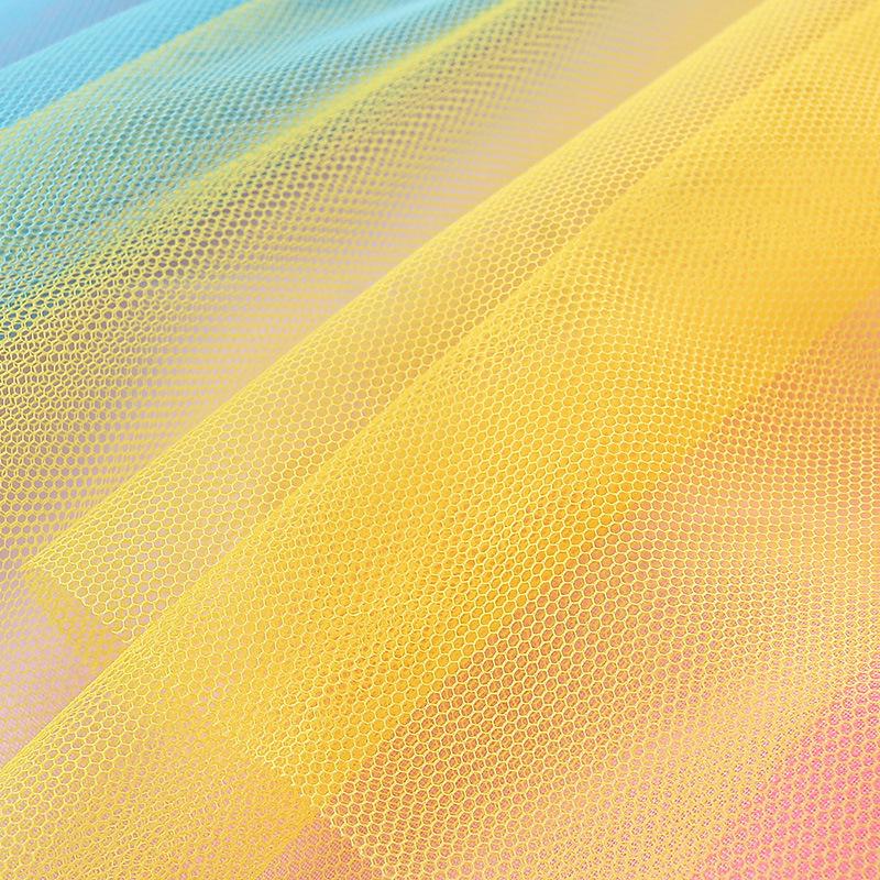 2024 Nové letní dívčí šaty Dětské oblečení Kreslené princeznovské šaty ze síťoviny Roztomilé gázové šaty pro batole