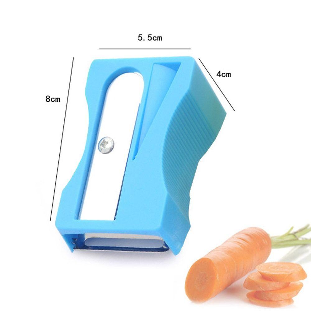 2PCS Sharpener Peeler Carrot Cucumber Thin Slicer Kitchen Tool Vegetable Fruit Curl Slicer Color Random