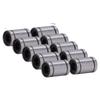10Pcs Linear Motion Bearing Cylinder Optical Axes Slider Test Frame Spare ID 6mm OD 12mm LM6UU