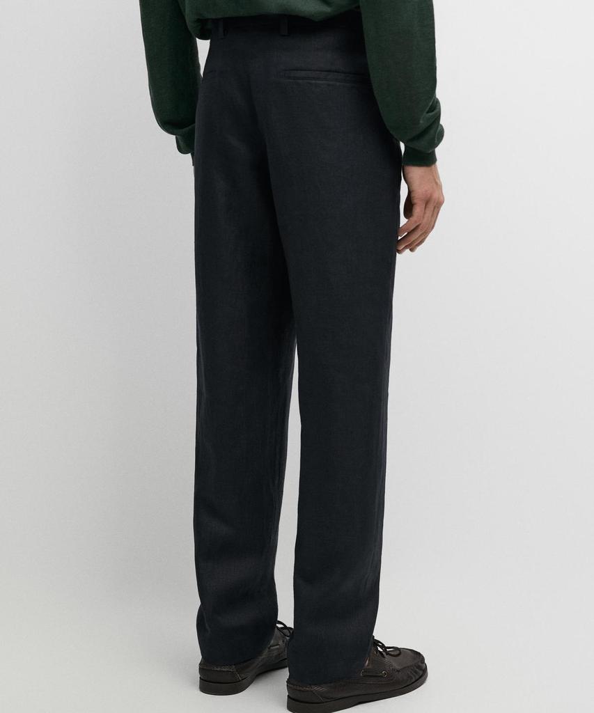 Masimodutti Linen Suit Pants