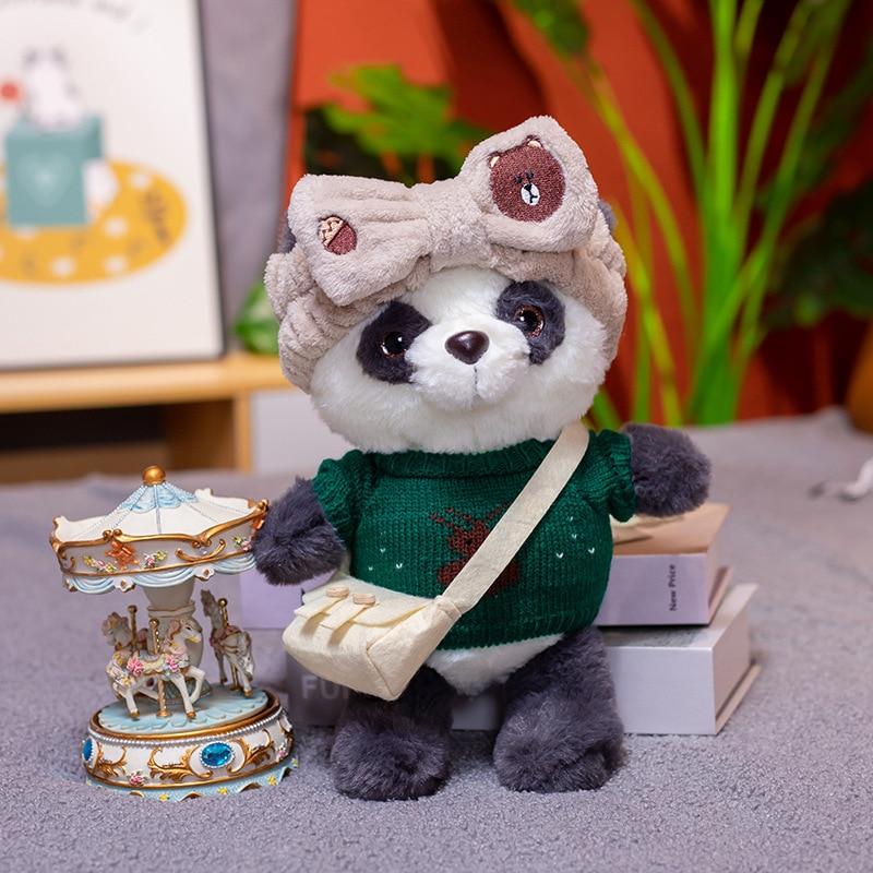 1pc 30cm Cute Lalafanfan Panda Plush Toys Lovely Bear With Dolls Stuffed Soft Animal Pillow Birthday Gift For Baby