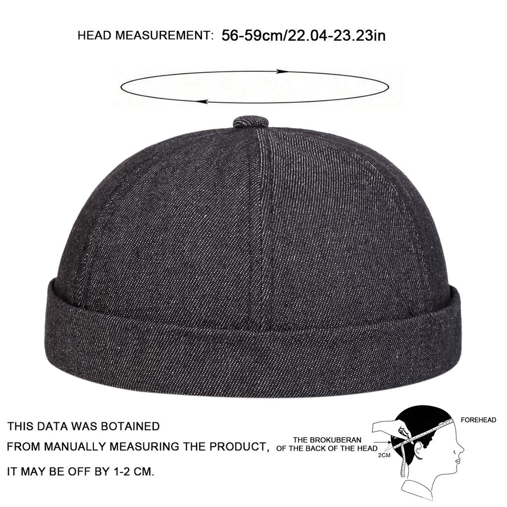Solid Denim Landlord Hat Unisex Winter Warm Cap Outdoor Leisure Beanies Caps Beach Hats
