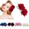 Elegant Vintage Floral Hair Comb with Artificial Flowers for Bridal and Bridesmaid